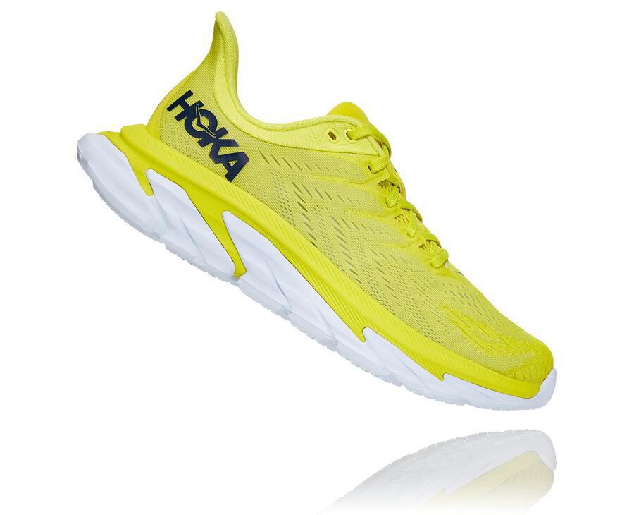 Hoka One One Clifton Edge Löparskor Herr - Fluorescerande - YQNXI-8652